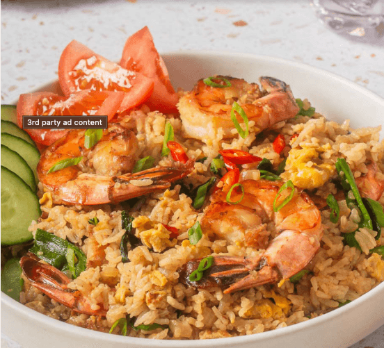 Thai Fried Rice with Shrimps