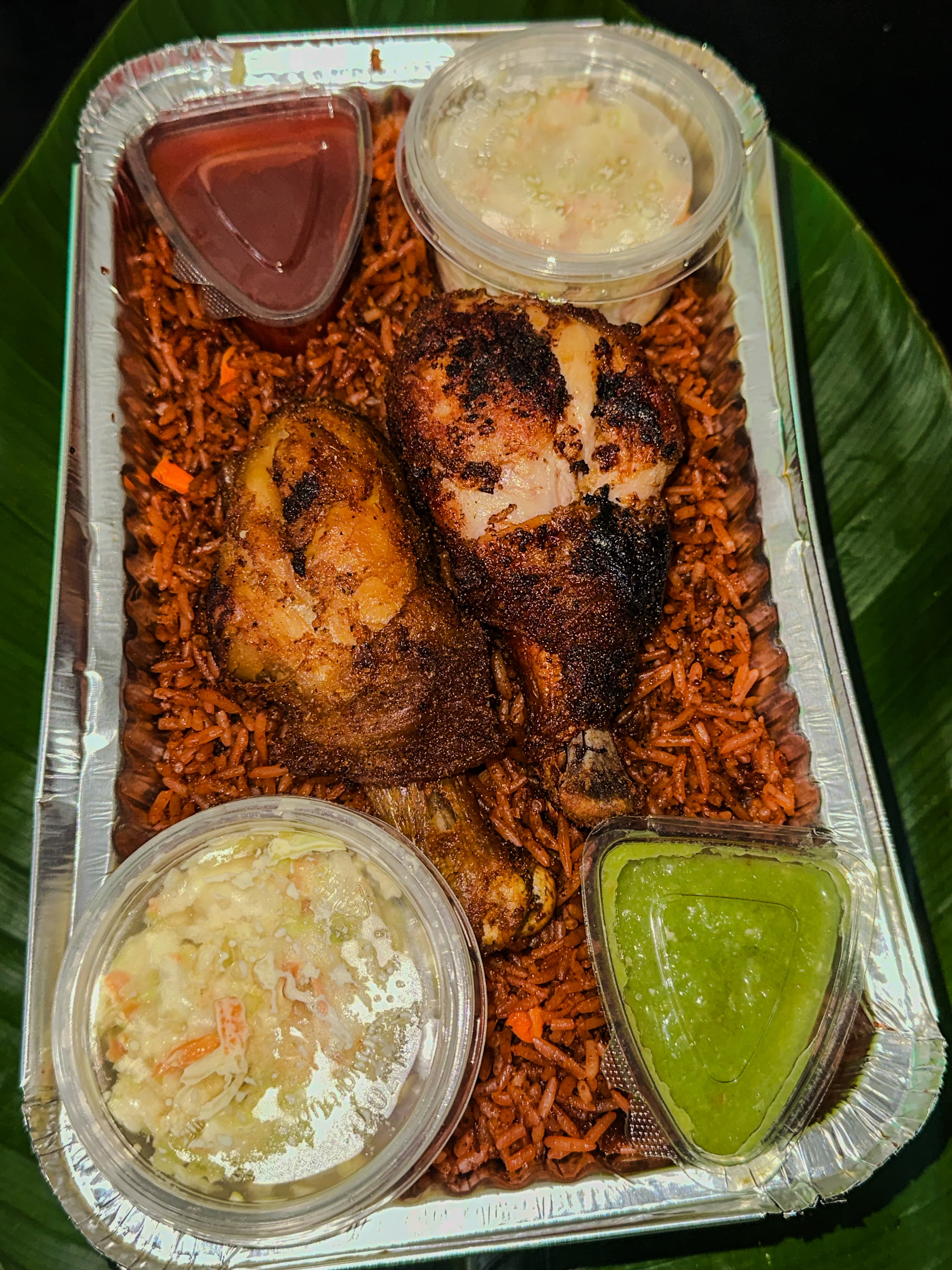TastexxSee jollof rice and grilled chicken